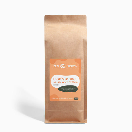 Mushroom Coffee Fusion - Lion’s Mane & Chaga 16oz